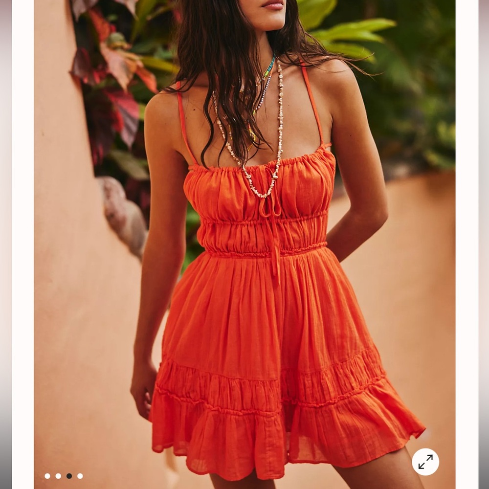 Free People Orange Sundress